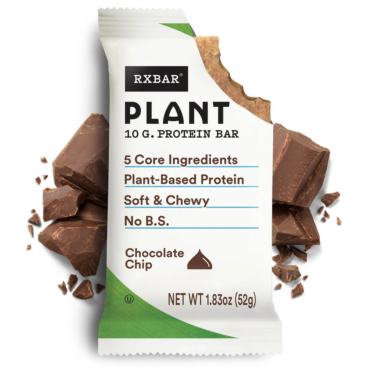 RXBAR Plant 10g. Protein Bar Chocolate Chip 52g