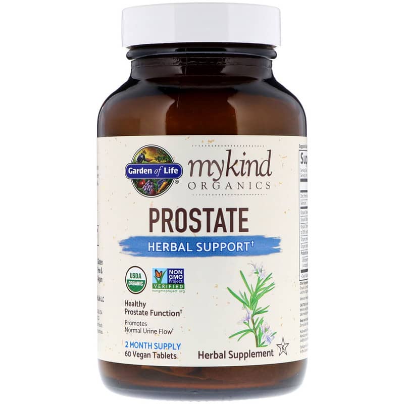 MyKind Organics, Prostate, Herbal Support, 60 Vegan Tablets