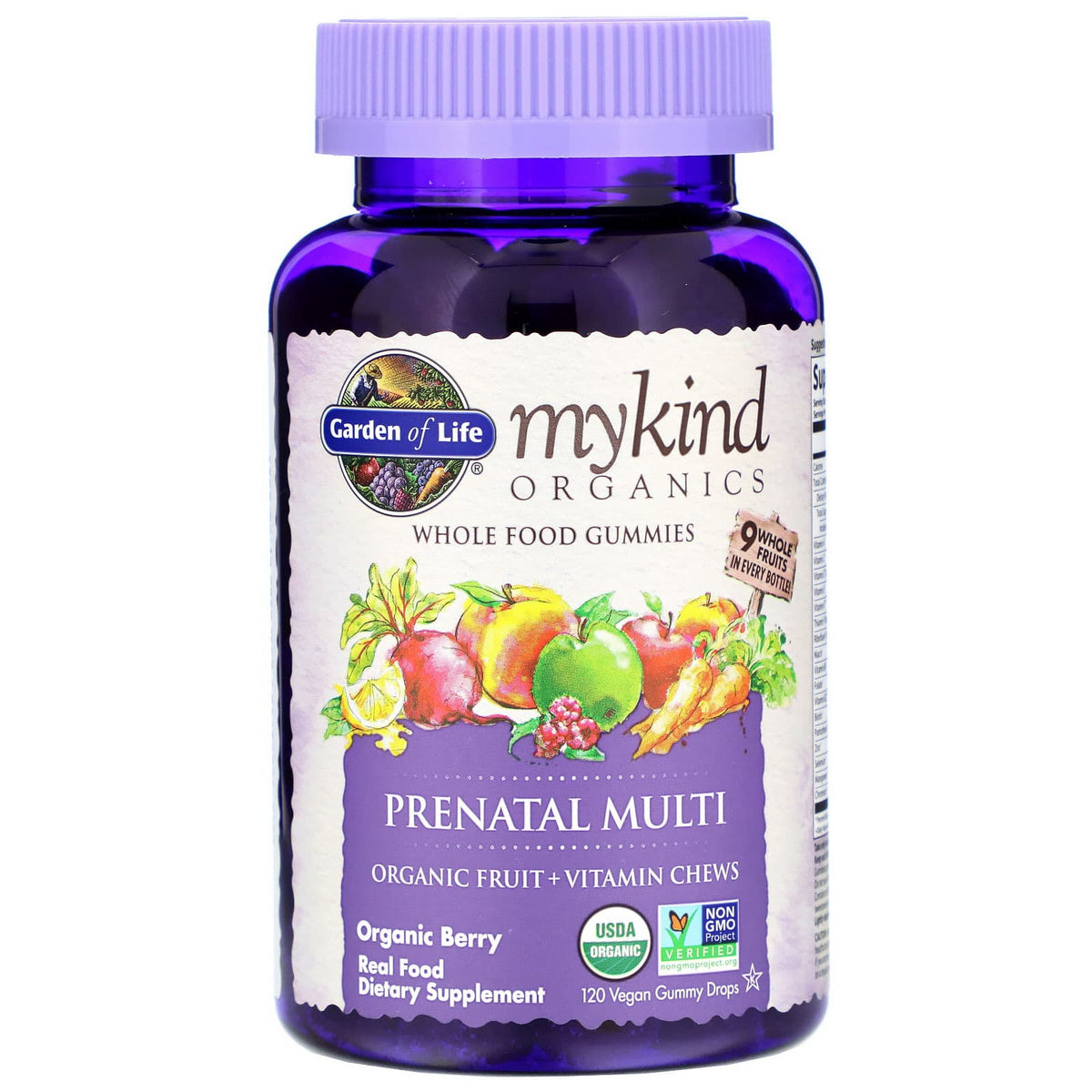 MyKind Organics, Prenatal Multi, Berry, 120 Vegan Gummy Drops