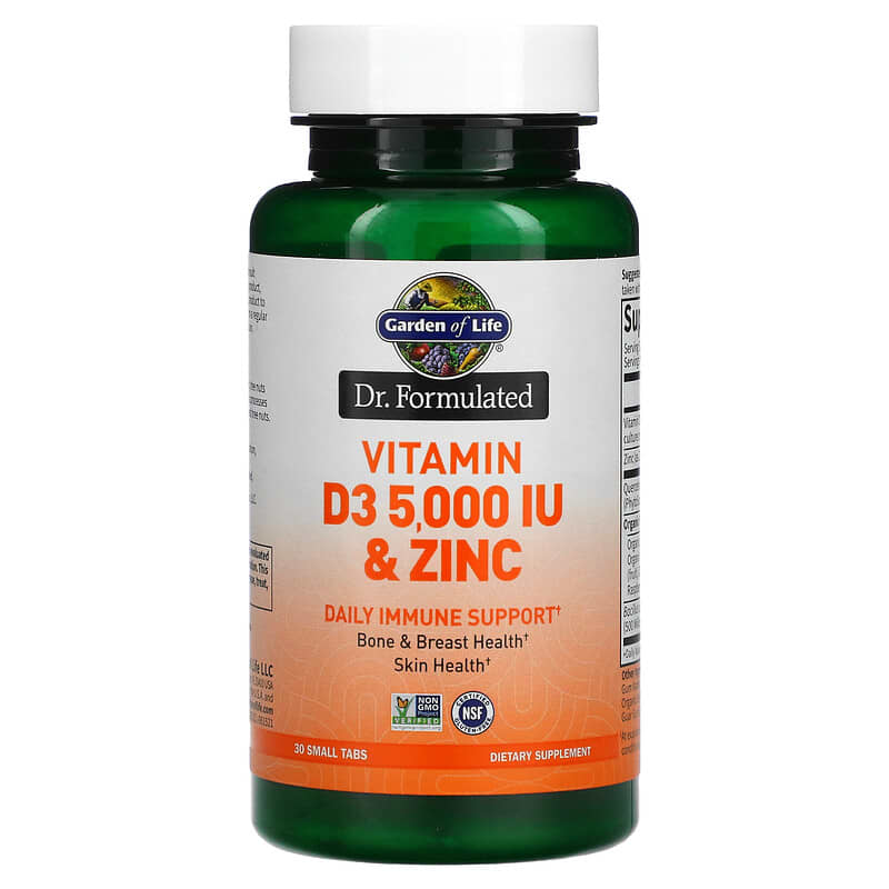 Dr. Formulated, Vitamin D3 & Zinc, 30 Small Tabs