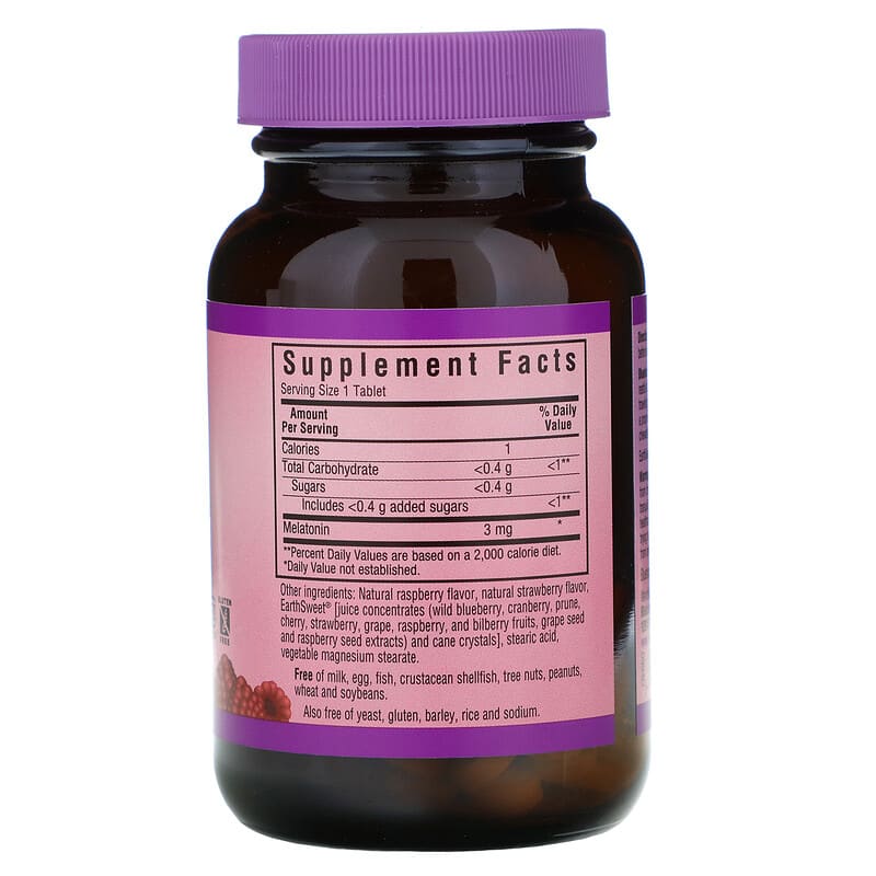 EarthSweet Chewables, Melatonin, Natural Raspberry Flavor, 3 mg, 120 Chewable Tablets
