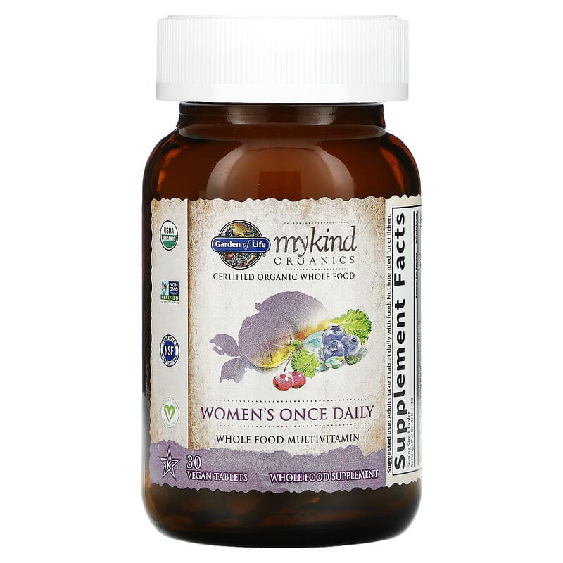 MyKind Organics, Women's Once Daily Multivitamin, 30 Vegan Tablets