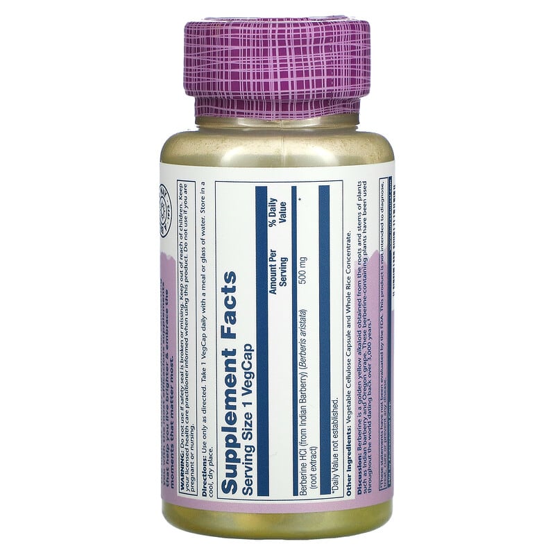 Berberine, Vital Extracts, 500 mg, 60 VegCaps