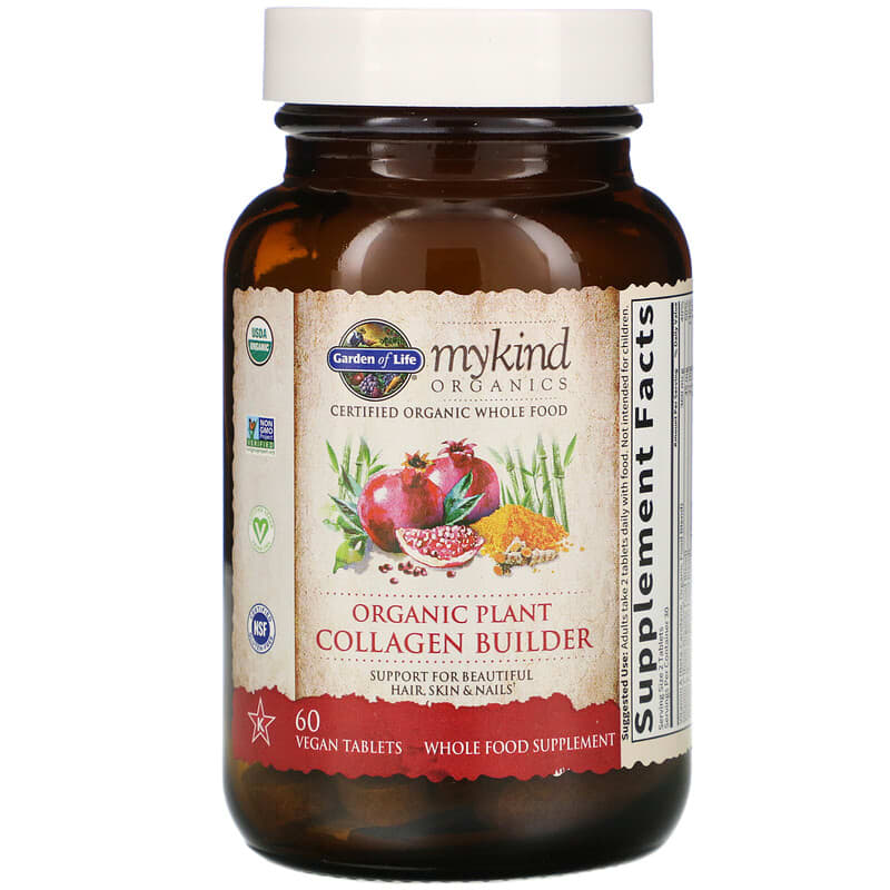 MyKind Organics, Organic Plant Collagen Builder, 60 Vegan Tablets