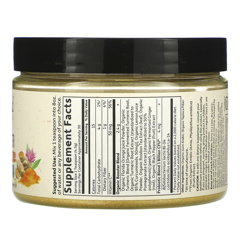 MyKind Organics, Fermented Organic Turmeric Boost, Inflammatory Response, 4.76 oz (135 g)