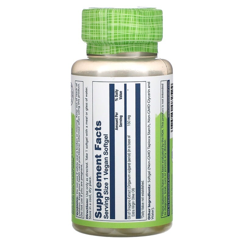 Oil of Oregano, 150 mg, 60 Softgels