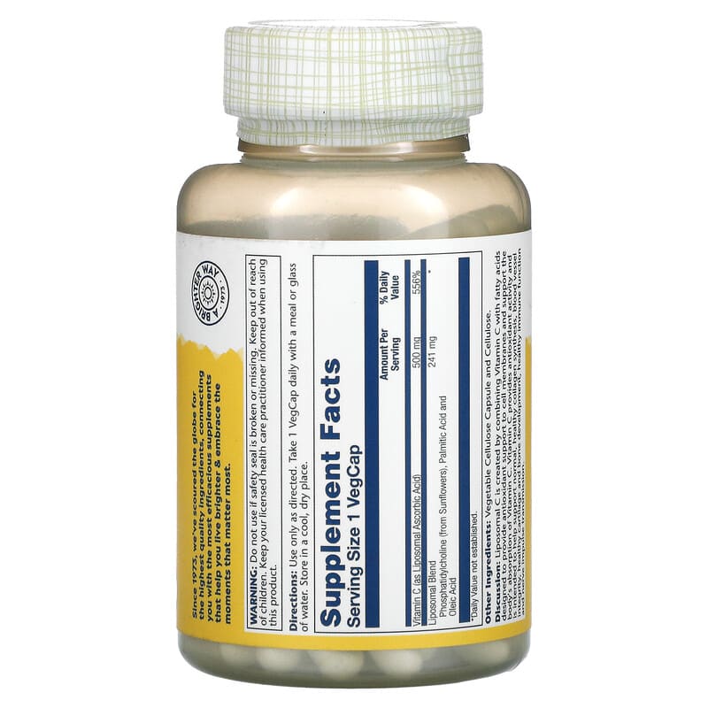 Liposomal Vitamin C, 500 mg, 100 VegCaps