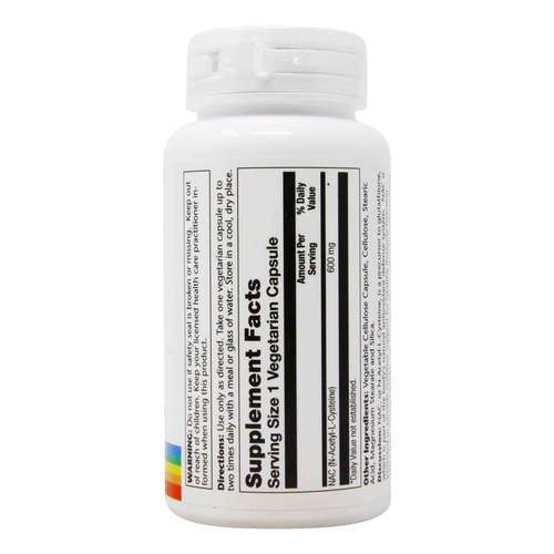 Solaray NAC N-Acetyl-L-Cysteine 600mg 60 VegCaps