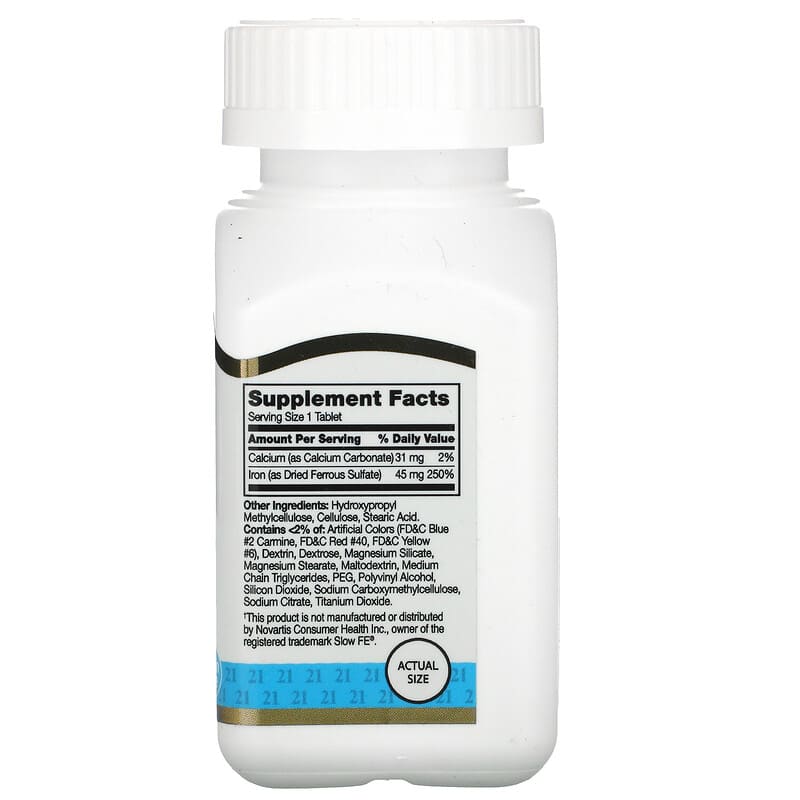 Slow Release Iron, 60 Tablets