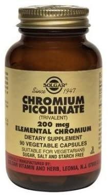 Chromium Picolinate Vegetable Capsules, 200 Mcg, 90 Count