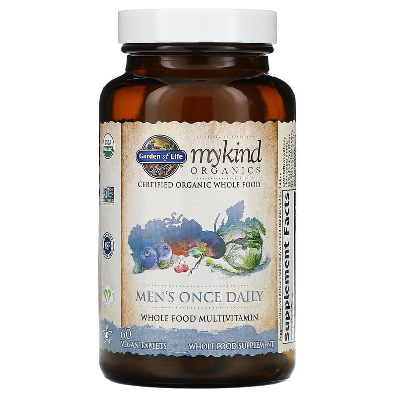 MyKind Organics, Men's Once Daily, 60 Vegan Tablets