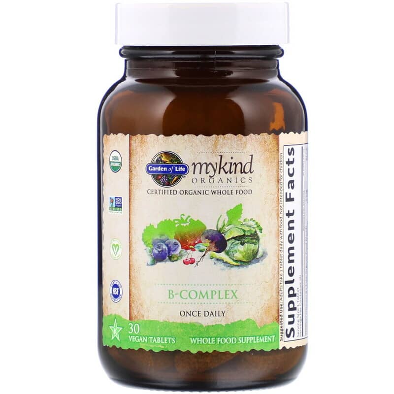 MyKind Organics, B-Complex, 30 Vegan Tablets