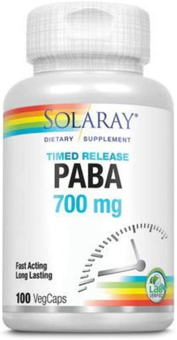 Paba TSTR Vitamin Capsules, 700 mg | 100 Count