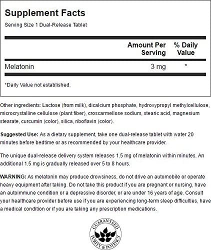 Melatonin - Dual-Release Formula 3 mg 60 Tabs