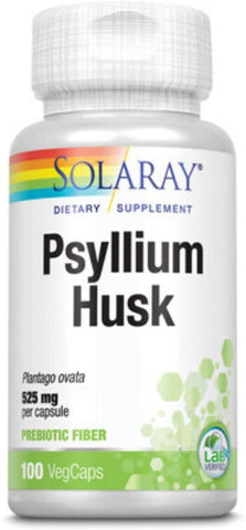 Psyllium Husk, Veg Cap (Btl-Plastic) 525mg 100ct
