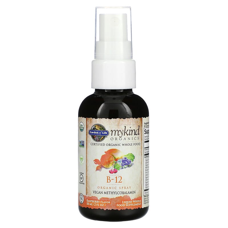 MyKind Organics, B-12 Organic Spray, Raspberry, 2 fl oz (58 ml)