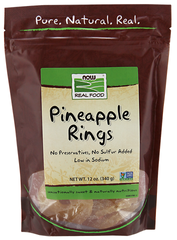 Now Real Food Pineapple Rings 340g