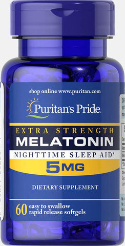 Extra Strength Melatonin 5 mg-60 Softgels