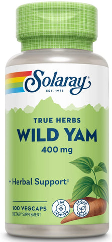 Solaray Wild Yam 400mg 100 Vegcap