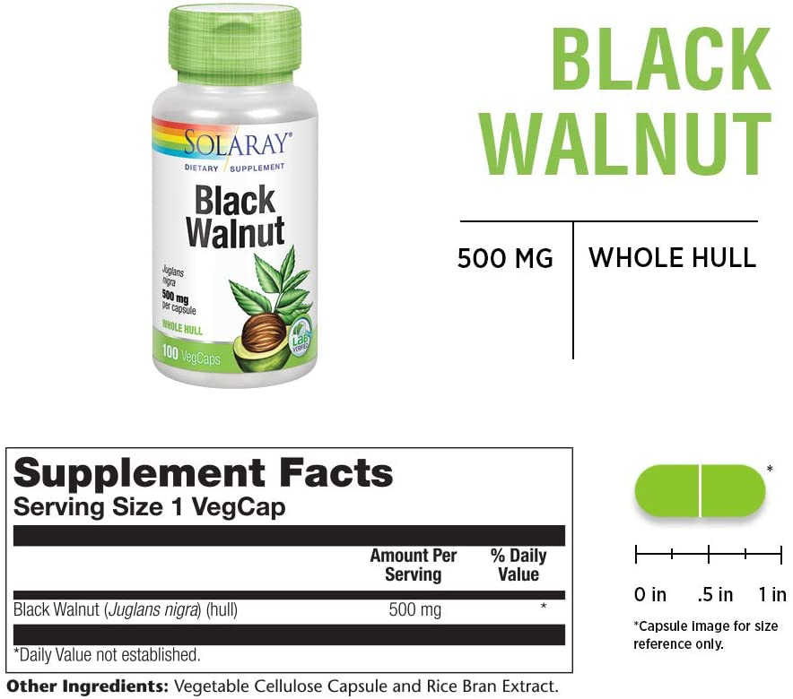 Black Walnut 500 mg 100 VegCaps