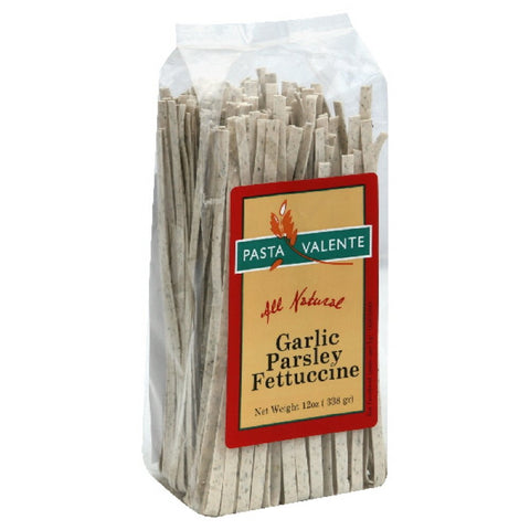 Valence Naturally Plant Based Pasta Garlic Parsley Fettuccine 12oz 340g