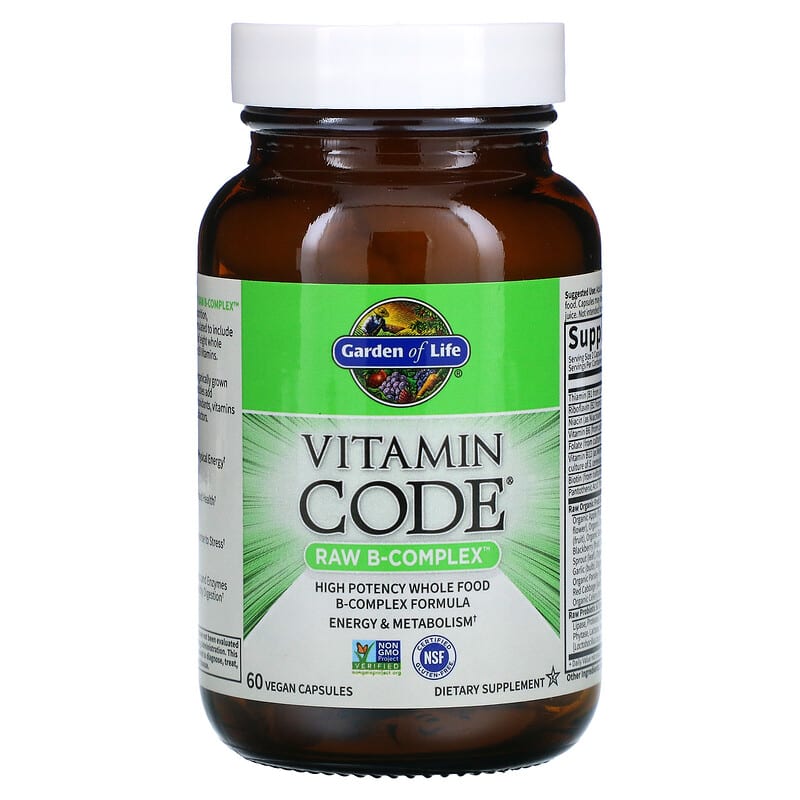 Vitamin Code, RAW B-Complex, 60 Vegan Capsules