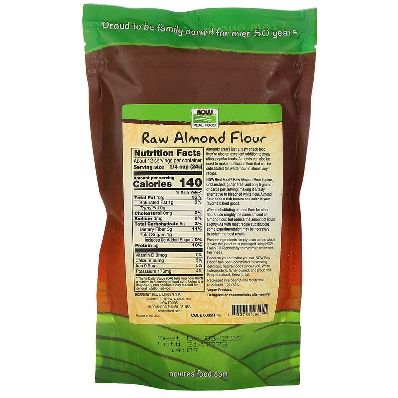 Real Food, Raw Almond Flour, 10 oz (284 g)