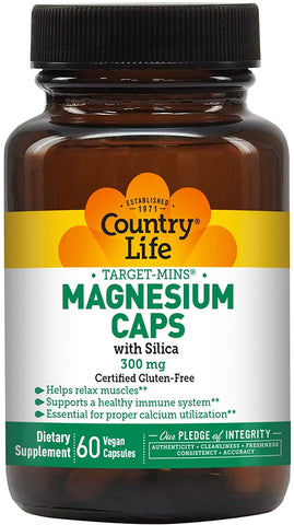 Target-Mins Magnesium with Silica 300 mg - 60 Vegetarian Capsules