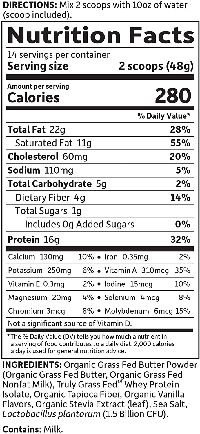 Dr. Formulated Ketogenic Meal Balanced Shake Powder, Vanilla, 23.7 Oz