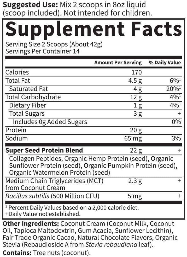 Grass Fed Collagen Protein Powder - Chocolate, 14 Servings