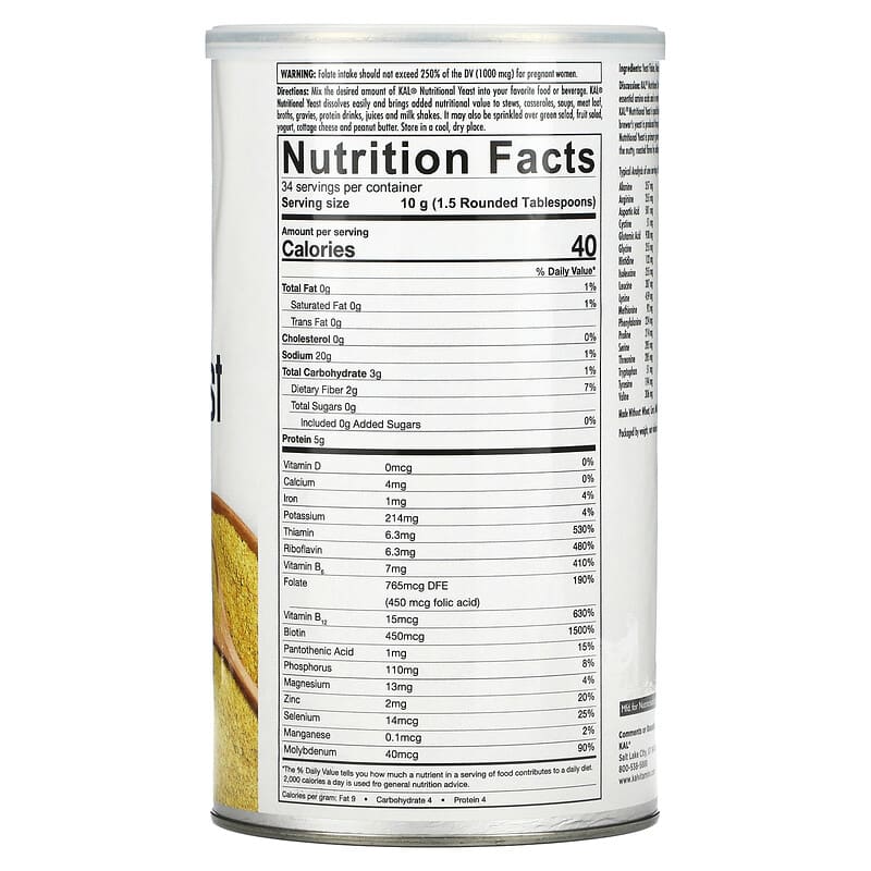 Nutritional, Yeast Flakes, Wonderful Nutty, 12 oz (340 g)