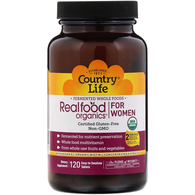 Realfood Organics for Women, 120 Easy-to-Swallow Tablets