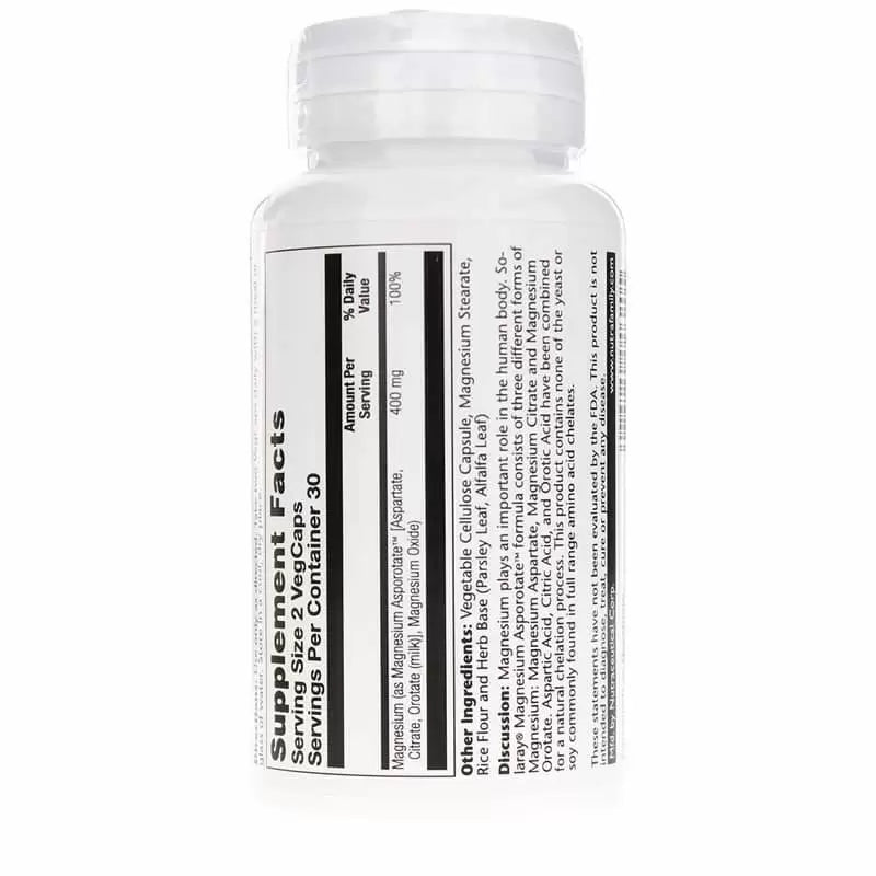 Magnesium Asporotate, 400 mg, 60 VegCaps