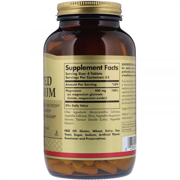 Chelated Magnesium 100 Tablets