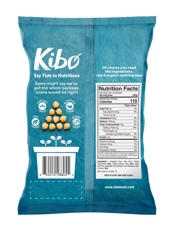 Kibo Chickpea Chips Himalayan Salt 1oz